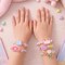 Wrapables Girls Princess Dress-Up Beaded Bracelet Jewelry for Party Favors, Goodie Bags, Birthday Parties (Set of 5), Best Buddies